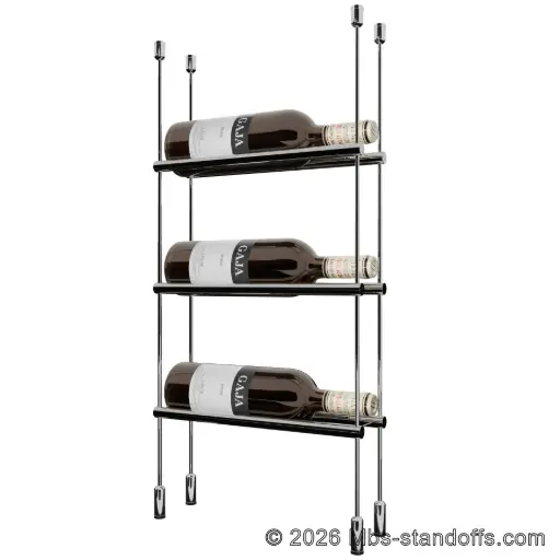 Roussanne Collection Rod with Horizontal Peg – Holds 1, 2 or 3 Bottles