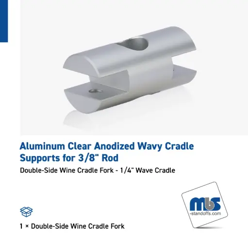 Wavy Cradle Supports for 3/8" Rod