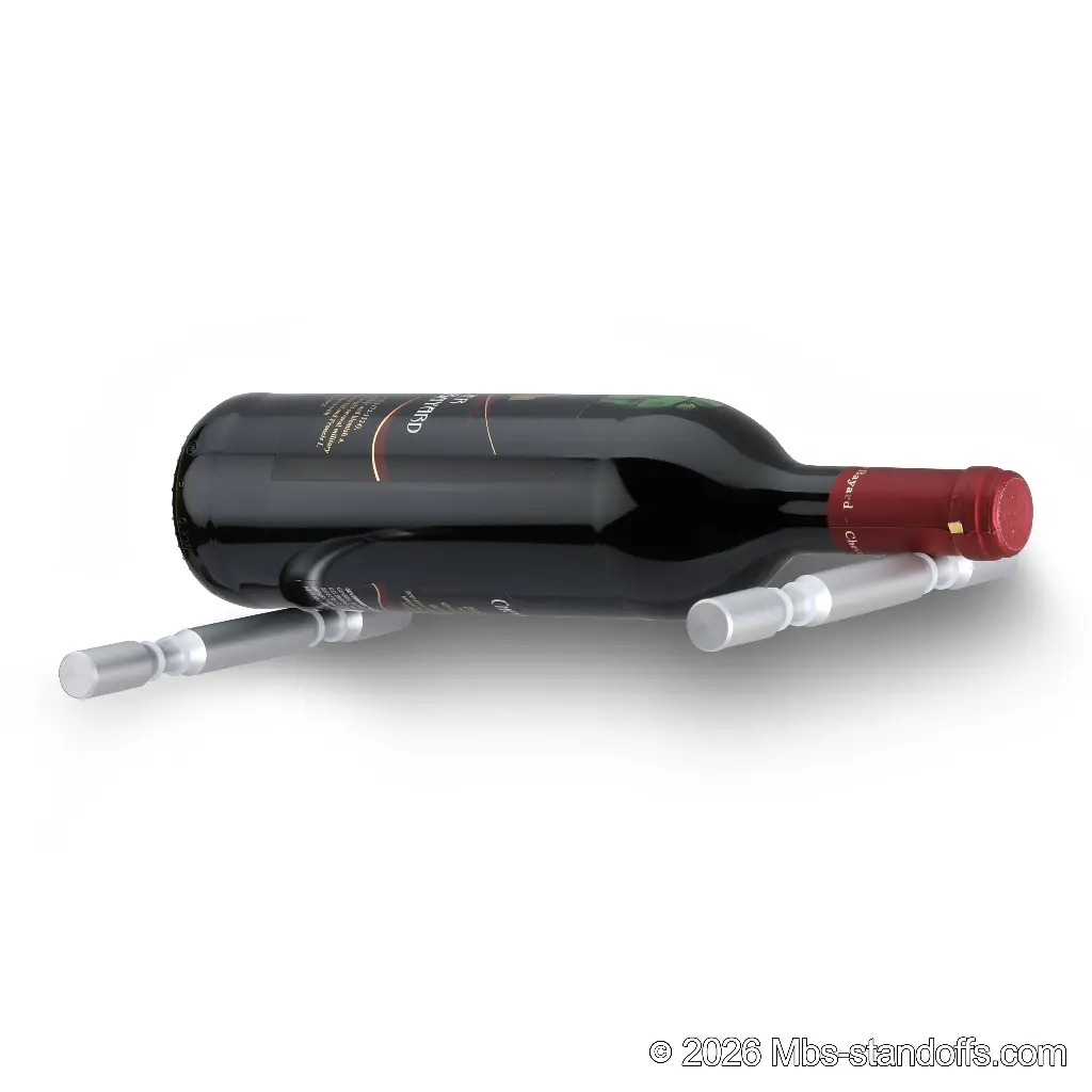 Grenache - 2 Bottle Label Forward Wall Peg Supports
