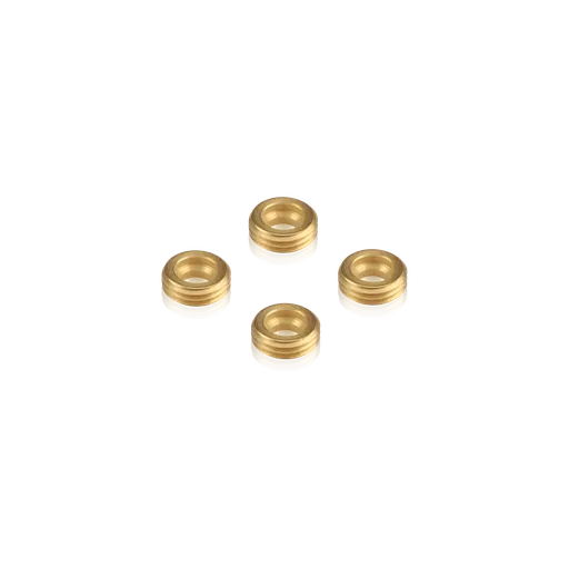 [SCBINSERT] Set of 4 Stainless Steel Screw Cap Cover Brass Insert