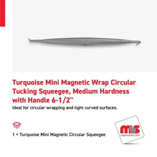 [SQ-0212] 1" Grey Mini Magnetic Wrap Puller, Hard Hardness with 6-1/2" Handle