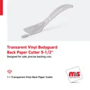 5-1/2" Transarent Vinyl Bodyguard Back Paper Cutter