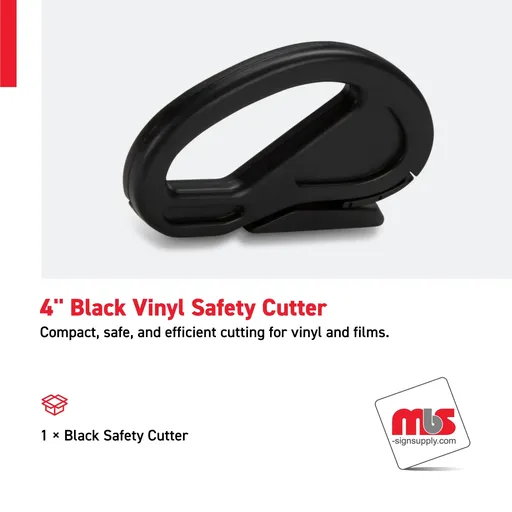 [CT-0302] 4" Black Vinyl Safety Cutter