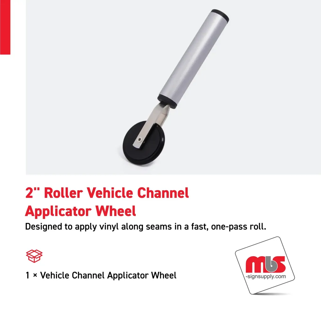 2" Roller Vehicle Channel Applicator Wheel