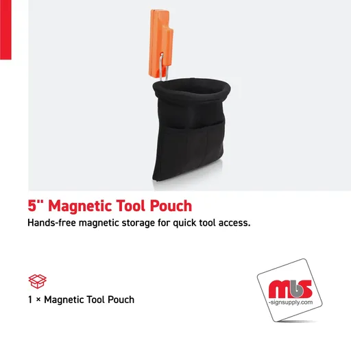 [TB-0104] 5" Magnetic Tool Pouch