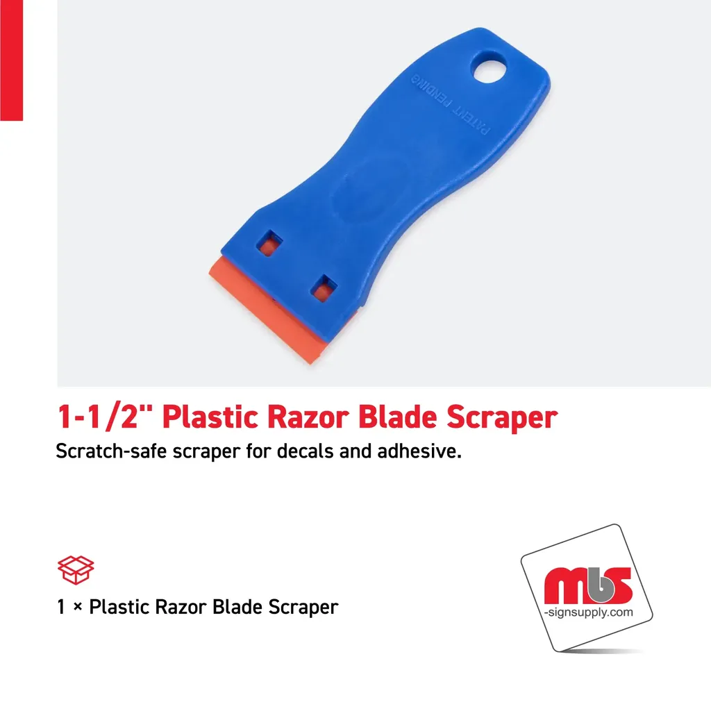 1-1/2" Plastic Razor Blade Scraper