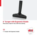 6" Scraper with Ergonomic Handle