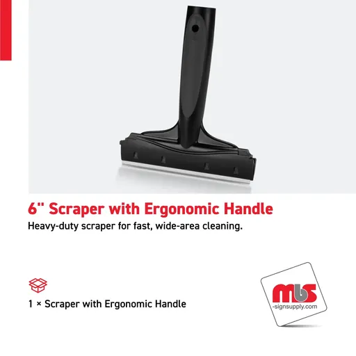 [SP-0108] 6" Scraper with Ergonomic Handle