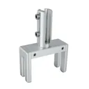 Set of 2, Adjustable Clamp, Aluminum Clear Anodized Finish, to Accommodate 1-3/4" to 2-3/8" Cubicle partition. Upt to 1/4" material accepted on the fork
