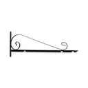 24" Black Horizontal Value Bi Spiral Steel Sign Bracket