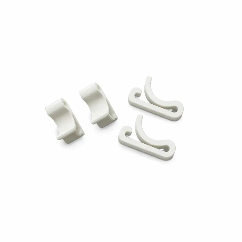 3/4" x 3/4" x 1/8" White Plastic Frame Clips (accepts up to 1/8" thickness)