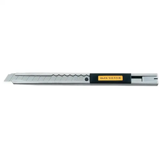 [CT-0105] Olfa Heavy Duty Slide Lock Stainless Steel Precision Knife w/ 60 Degree x 9mm Blade