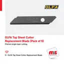 Olfa Top Sheet Cutter Replacement Blade (Pack of 5)
