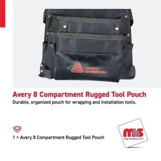 [TB-0106] Avery 8 Compartment Rugged Tool Pouch