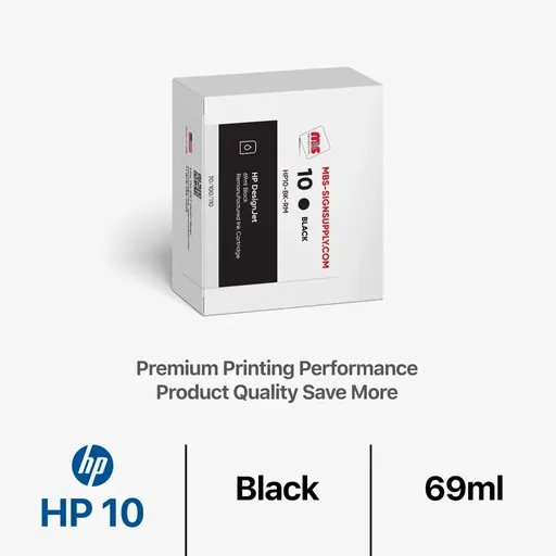 [HP10-BK-RM] HP 10 Remanufactured Black Ink Cartridge for Designjet 70/100/110