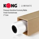 61" x 150' Roll - Pressure Sensitive Economy Matte Finish Overlaminate - 3" Core
