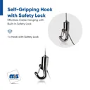 Self-Gripping Cable Hook with Safety Lock (For Cable Diameter 1/16'' (0.06'')