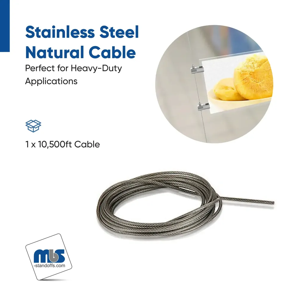 Stainless Steel Cable 1/16'' (1.5mm)10,500 ft (3200 Meter)