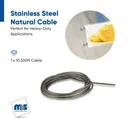 Stainless Steel Cable 1/16'' (1.5mm)10,500 ft (3200 Meter)