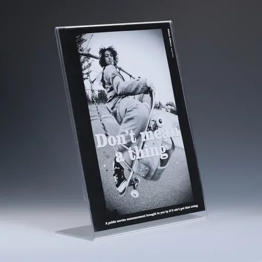 [ACSH026] Acrylic Tabletop Angled Sign Holder, accommodates 8.5" x 11" media 