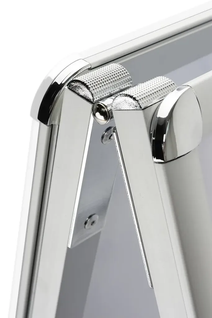 Aluminum Double-sided A-board, 1" (25mm) Profile,  Easy Snap-Open, accommodates 30"x40" media 