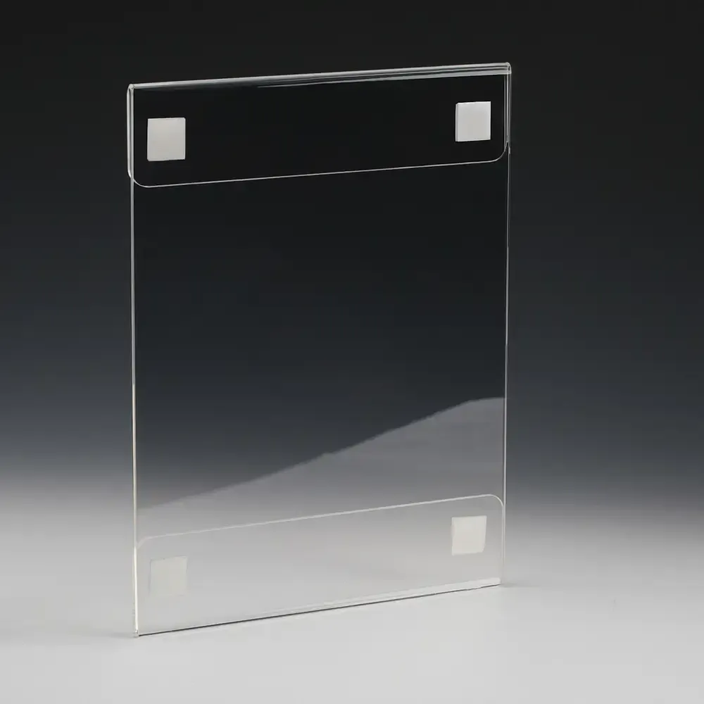 Clear Acrylic Frame for Media 8.5" x 11" (With  3M Velcro)