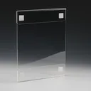 Clear Acrylic Frame for Media 8.5" x 11" (With  3M Velcro)