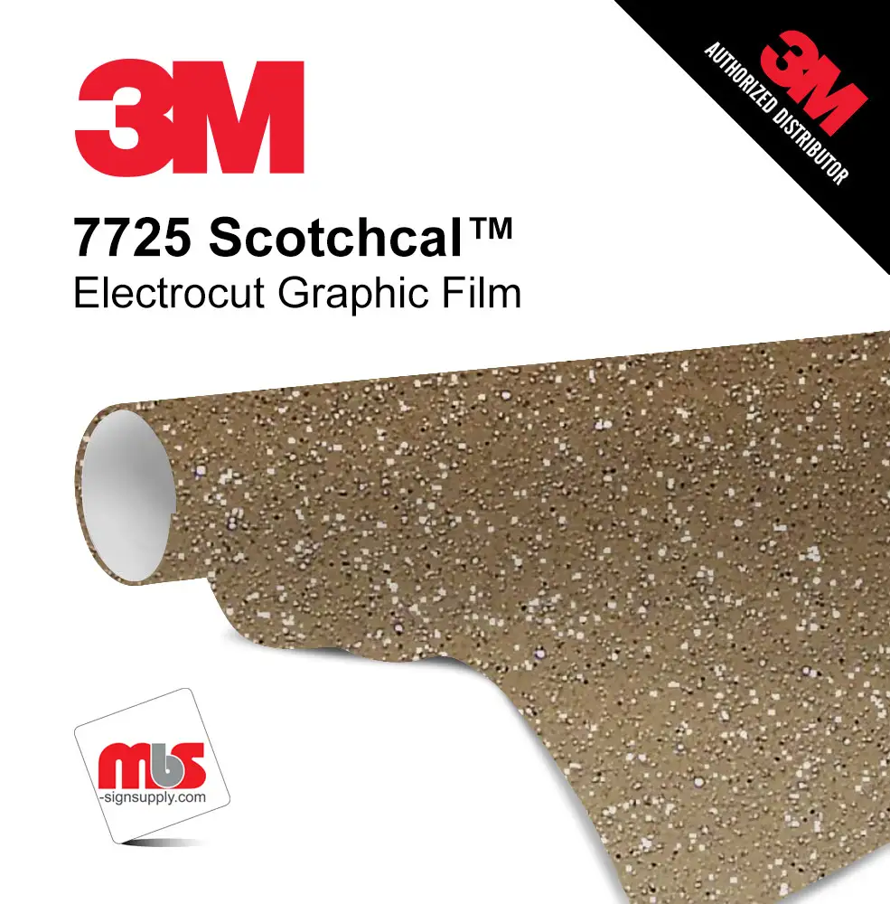 18" x 10 Yards 3M™ 7725 Scotchcal™ ElectroCut™ Gloss Frosted 8 year Unpunched 3.2 Mil Cast Graphic Vinyl Film (Color Code 331)