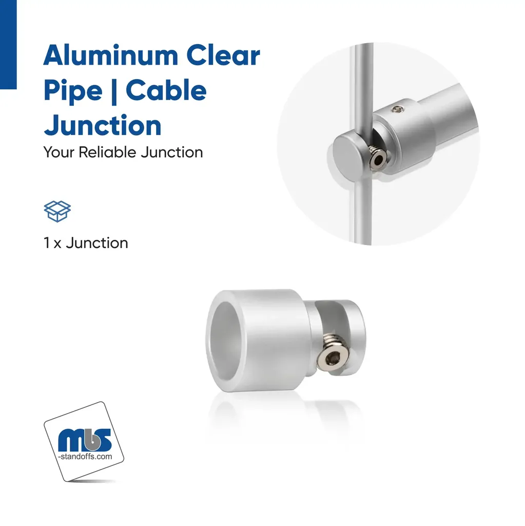 Pipe | Cable Junction for 5/8" Aluminum Pipe & 1/8" (3.00) Cable (Inside use only)